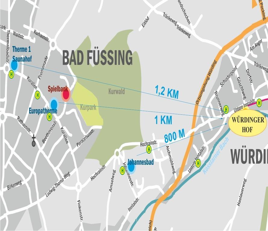 Kurhotel Wuerdinger Hof Bad Füssing Kültér fotó